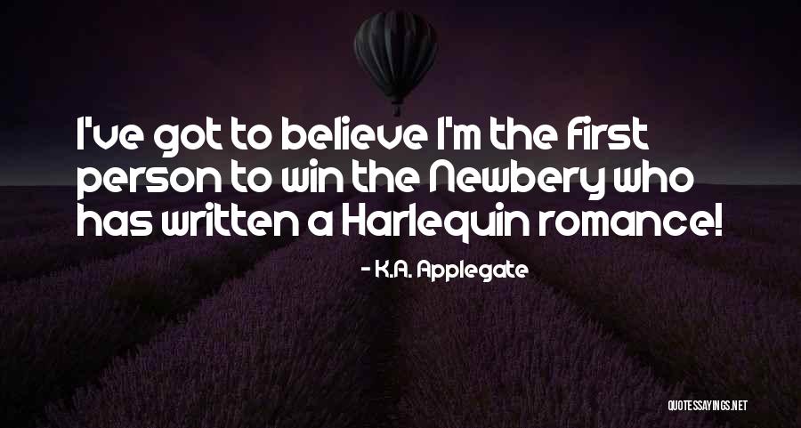 Harlequin Romance Quotes By K.A. Applegate