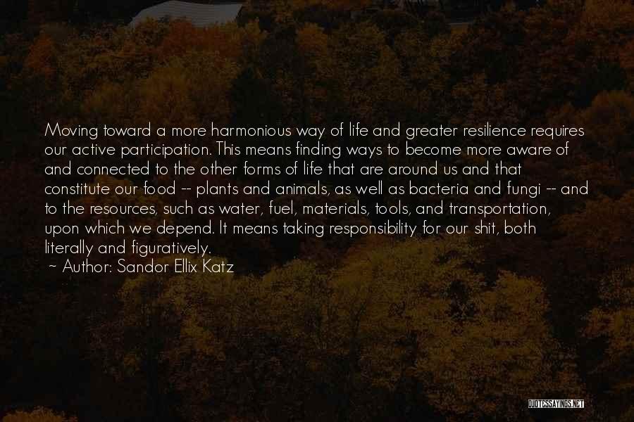 Harmonious Life Quotes By Sandor Ellix Katz