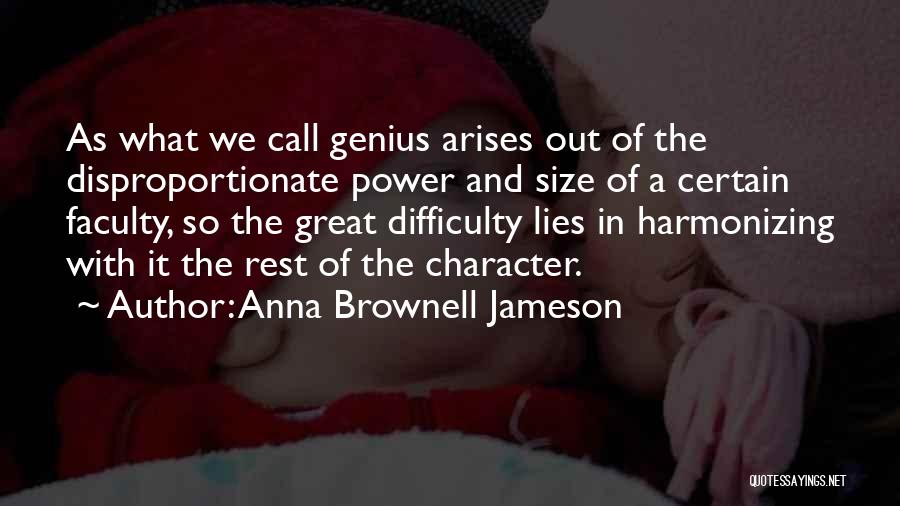 Harmonizing Quotes By Anna Brownell Jameson