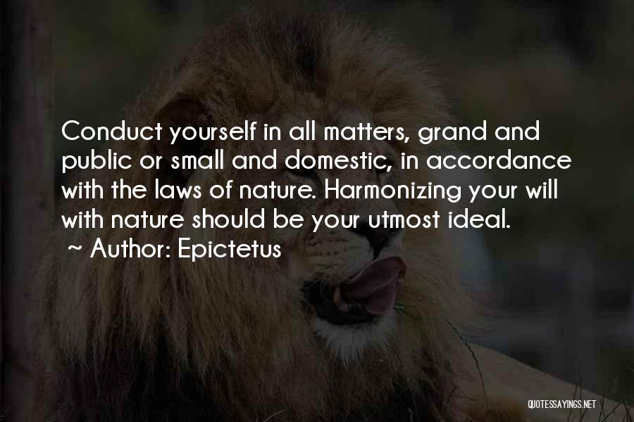 Harmonizing Quotes By Epictetus