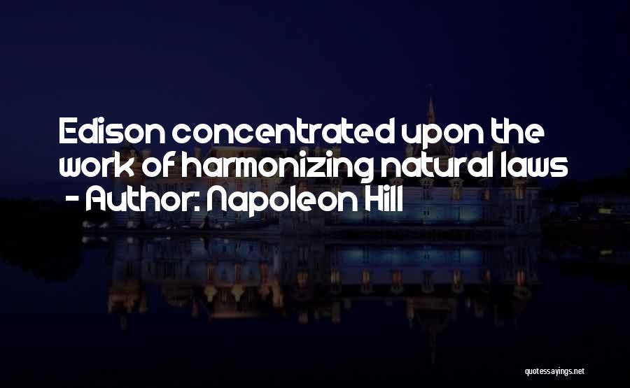 Harmonizing Quotes By Napoleon Hill