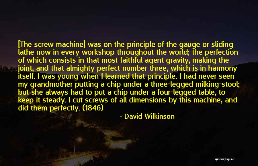 Harmony And Perfection Quotes By David Wilkinson Harmony And Perfection Quotes By David Wilkinson