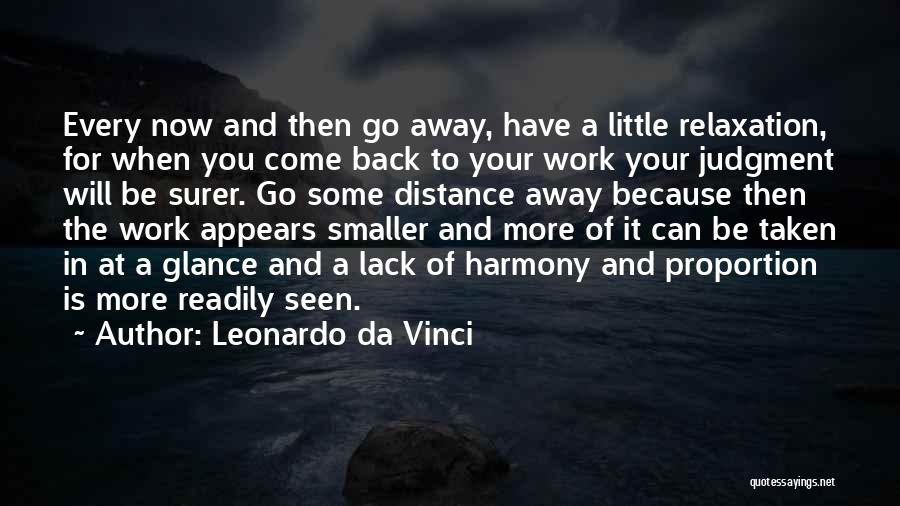 Harmony At Work Quotes By Leonardo Da Vinci