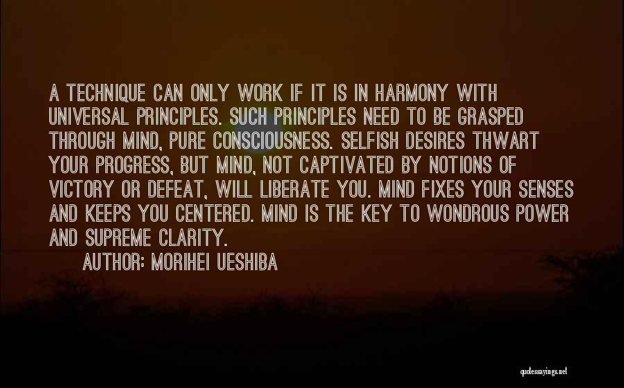 Harmony At Work Quotes By Morihei Ueshiba