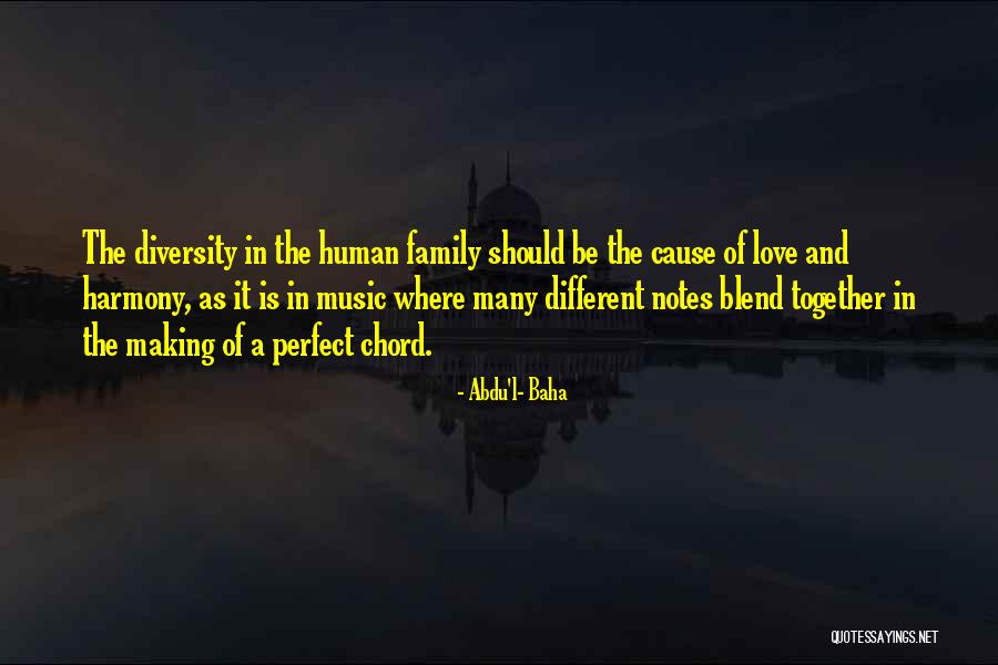 Harmony In Diversity Quotes By Abdu'l- Baha