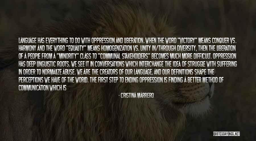 Harmony In Diversity Quotes By Cristina Marrero