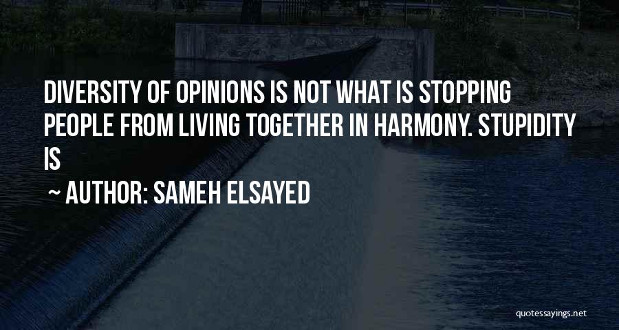 Harmony In Diversity Quotes By Sameh Elsayed