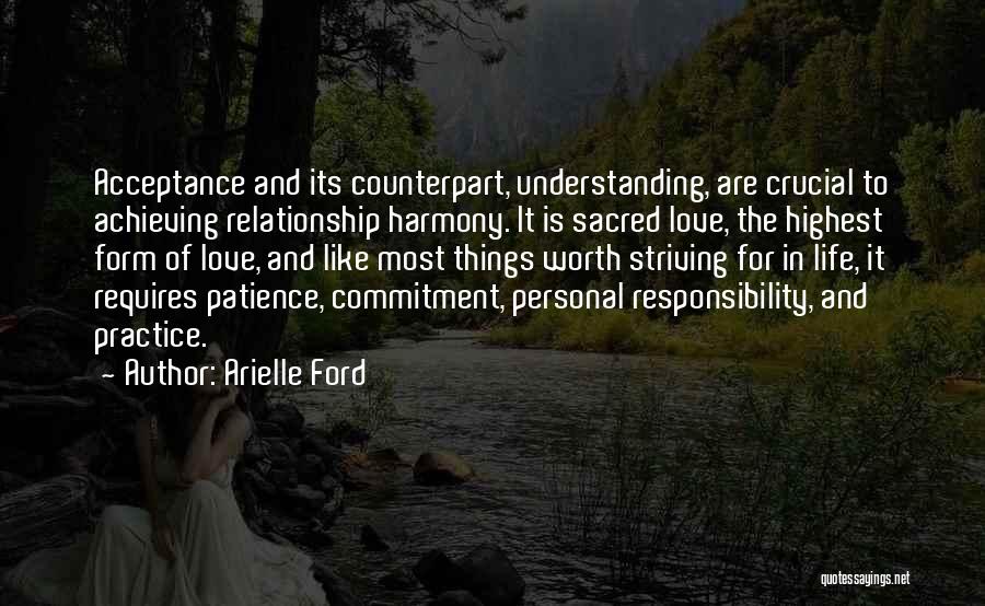 Harmony In Relationship Quotes By Arielle Ford