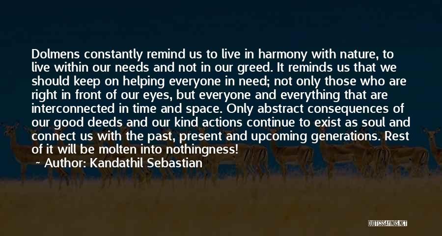 Harmony With Nature Quotes By Kandathil Sebastian