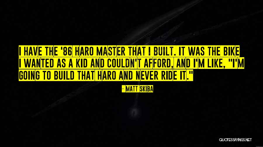 Haro Quotes By Matt Skiba Haro Quotes By Matt Skiba
