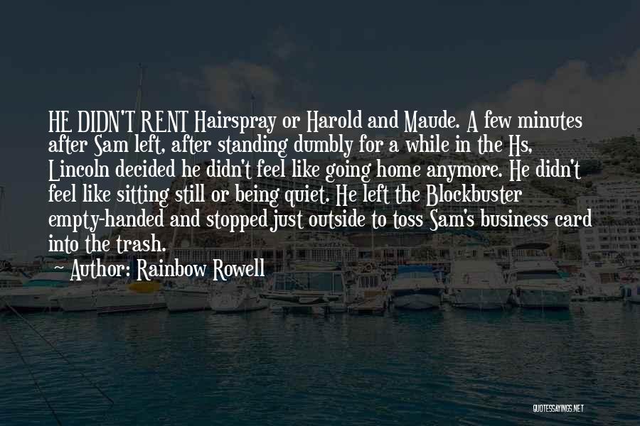 Harold And Maude Quotes By Rainbow Rowell