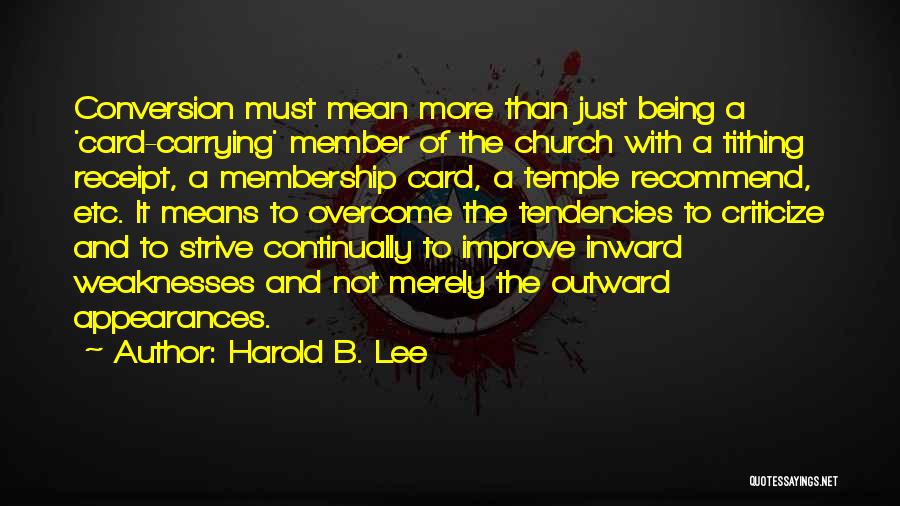 Harold B. Lee Quotes 1066443