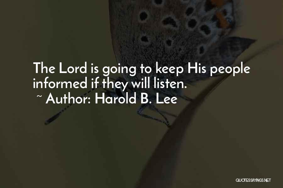 Harold B. Lee Quotes 2231676