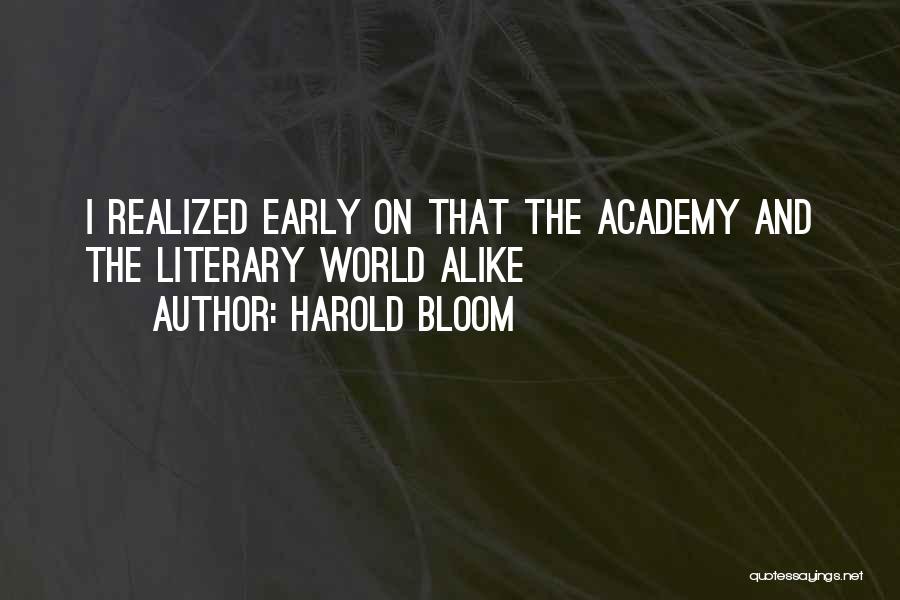 Harold Bloom Quotes 1289985