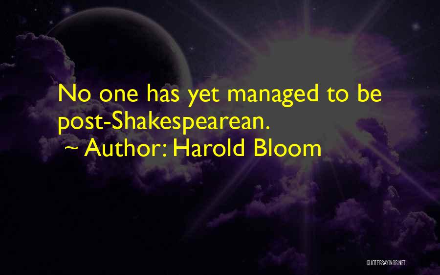 Harold Bloom Quotes 1608706