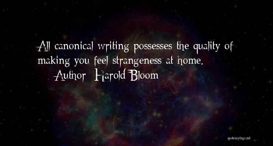 Harold Bloom Quotes 760363