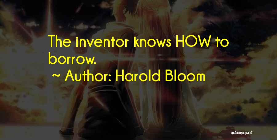 Harold Bloom Quotes 857146