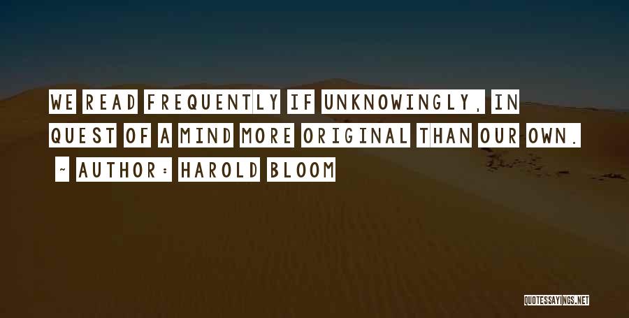 Harold Bloom Quotes 913457