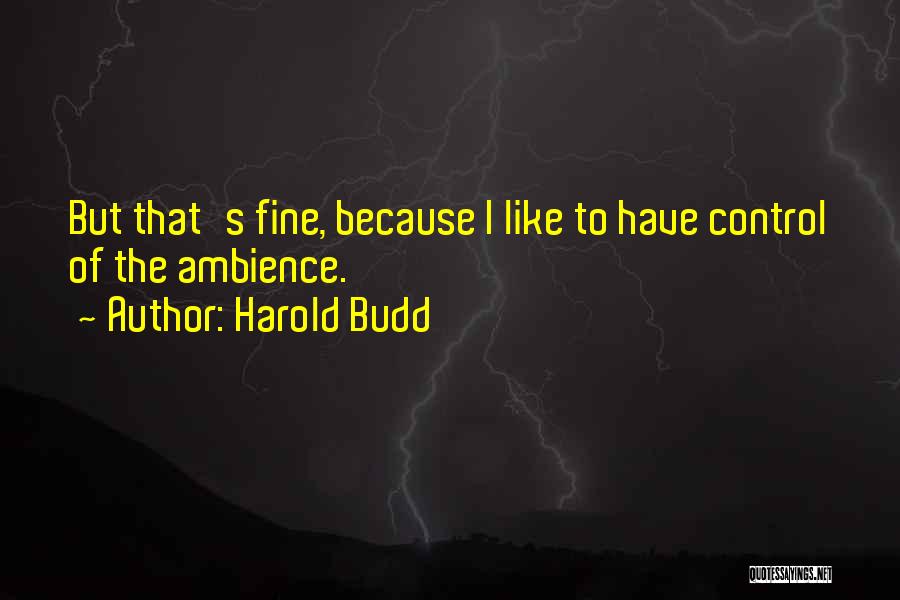 Harold Budd Quotes 1226684
