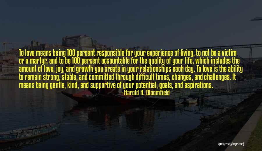 Harold H. Bloomfield Quotes 1046495