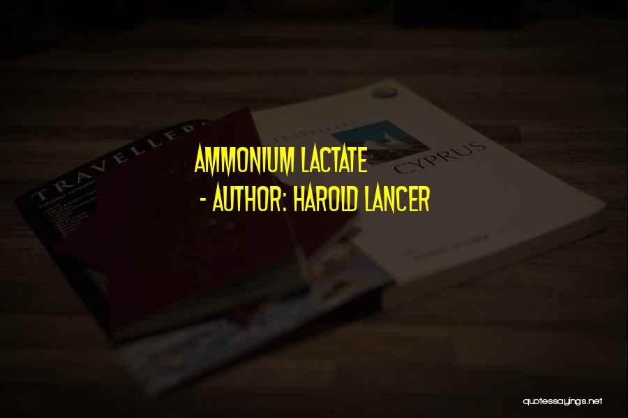 Harold Lancer Quotes 2045068