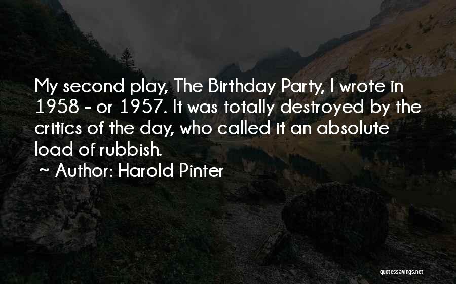 Harold Pinter Quotes 401292