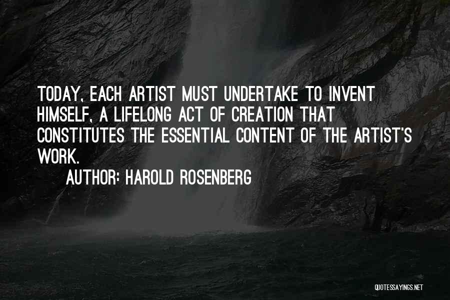 Harold Rosenberg Quotes 197496