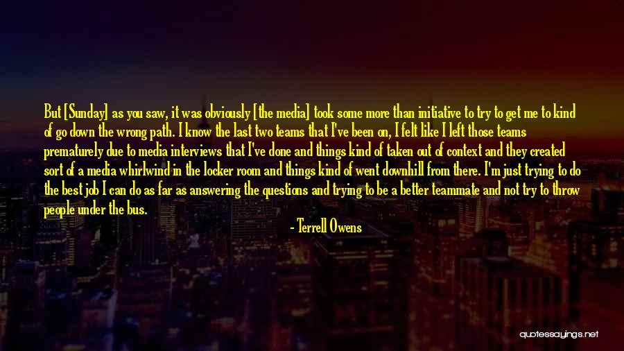 Harpie Deck Quotes By Terrell Owens Harpie Deck Quotes By Terrell Owens
