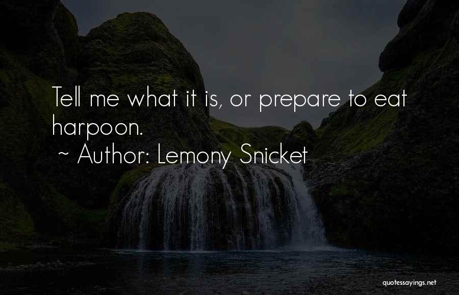 Harpoon Quotes By Lemony Snicket