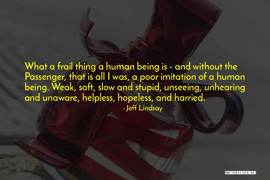 Harried Quotes By Jeff Lindsay Harried Quotes By Jeff Lindsay