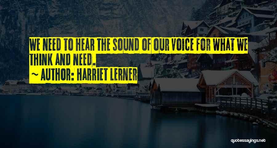 Harriet Quotes By Harriet Lerner