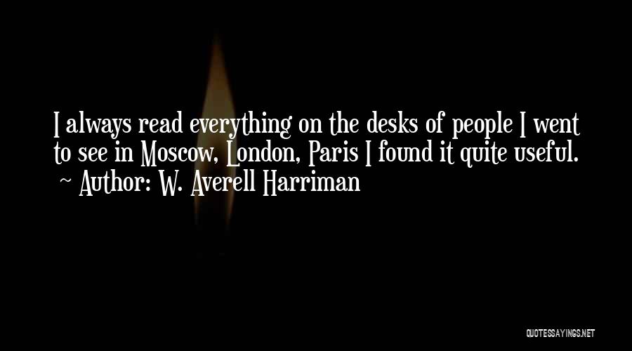 Harriman Quotes By W. Averell Harriman