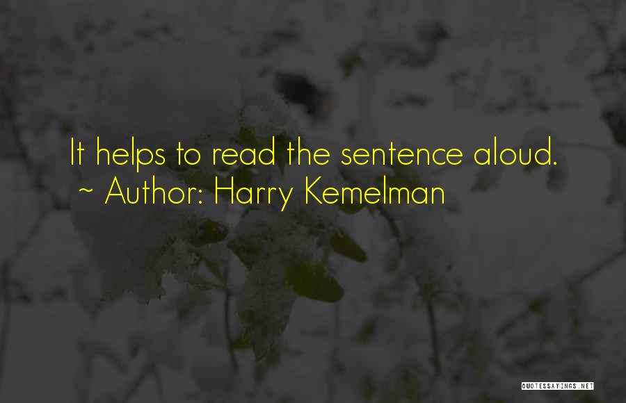 Harry Kemelman Quotes 188786