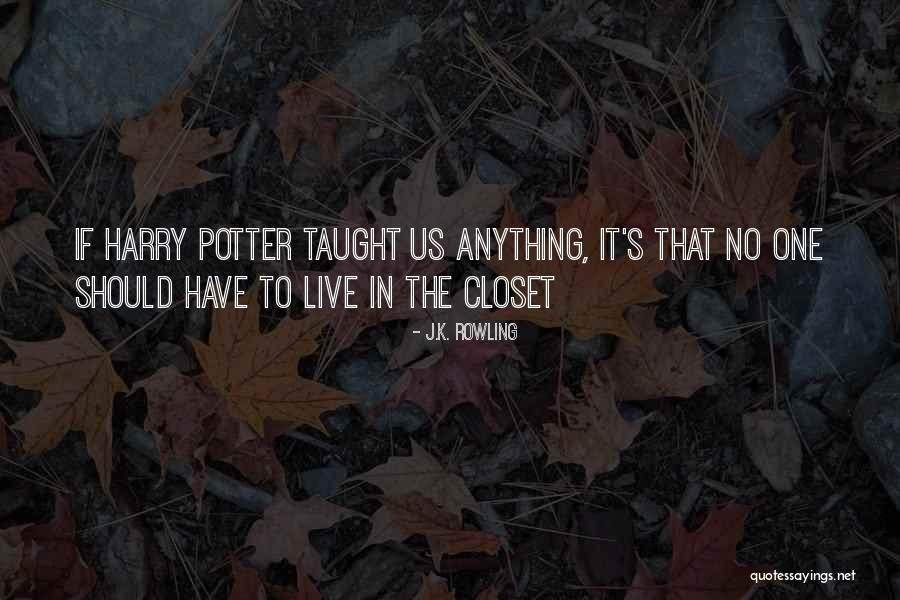 Harry Potter Closet Quotes By J.K. Rowling