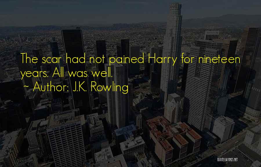 Harry's Scar Quotes By J.K. Rowling