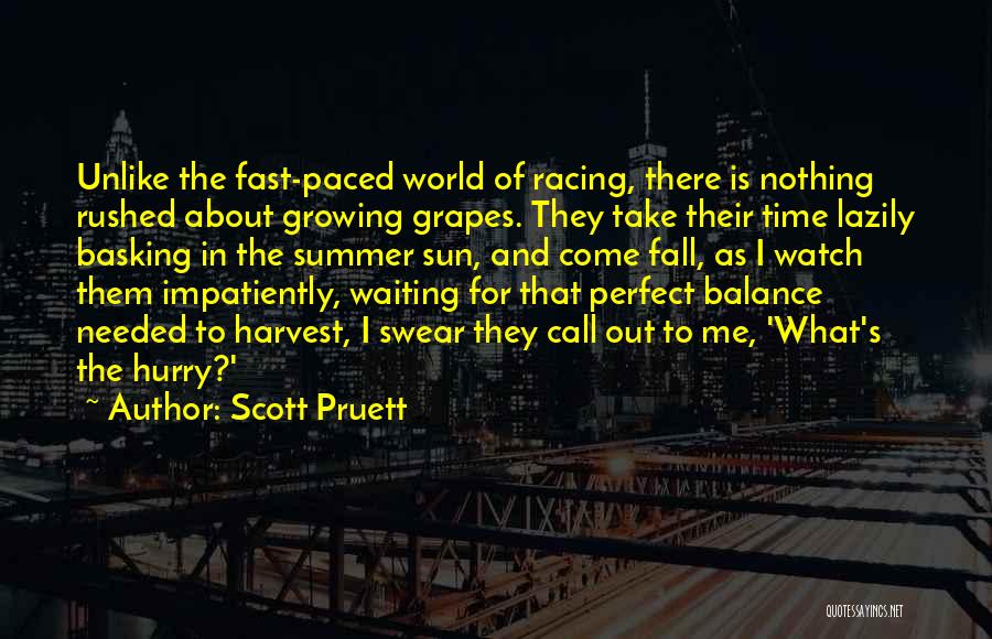 Harvest Grapes Quotes By Scott Pruett