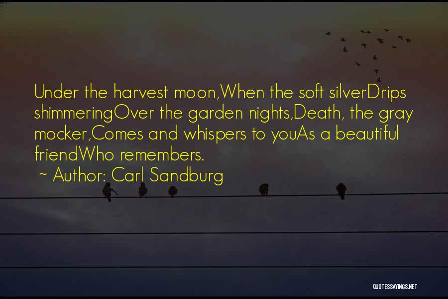 Harvest Moon Quotes By Carl Sandburg