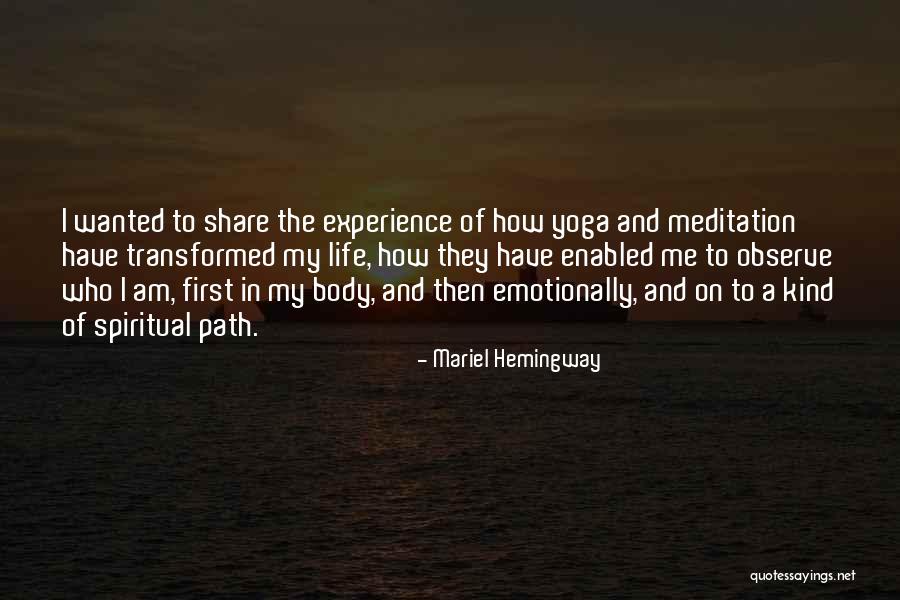 Haryana Handicraft Quotes By Mariel Hemingway Haryana Handicraft Quotes By Mariel Hemingway