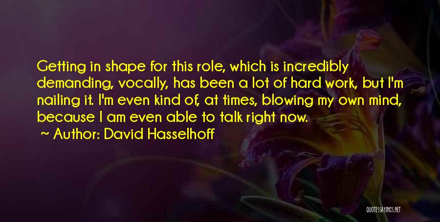 Hasselhoff Quotes By David Hasselhoff