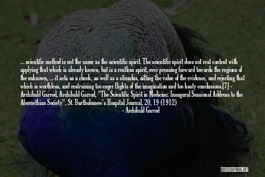 Hasty Conclusions Quotes By Archibald Garrod Hasty Conclusions Quotes By Archibald Garrod