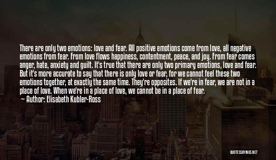 Hate And Fear Quotes By Elisabeth Kubler-Ross