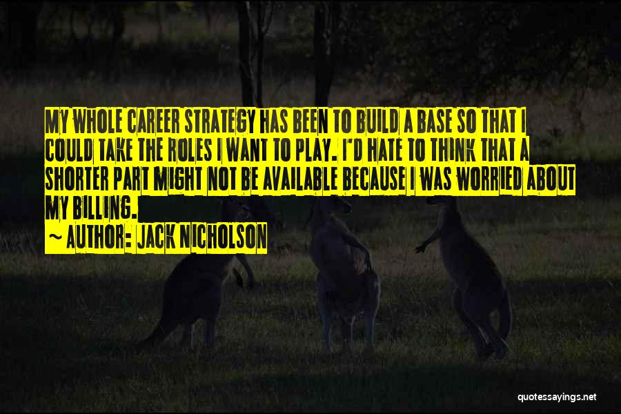 Hate Build Up Quotes By Jack Nicholson