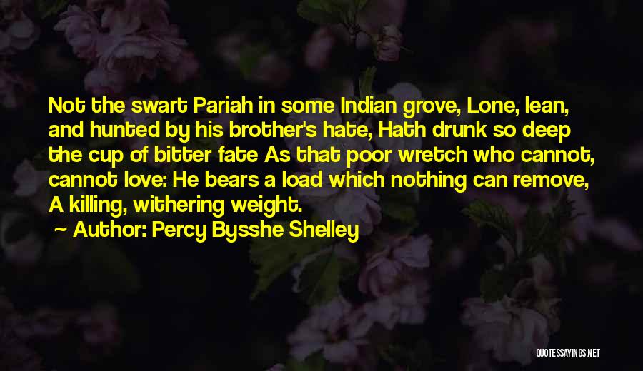 Hate Drunk Quotes By Percy Bysshe Shelley