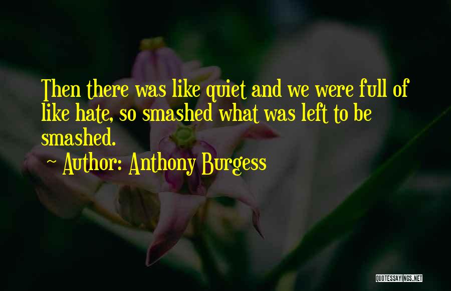 Hate Gets You Nowhere Quotes By Anthony Burgess