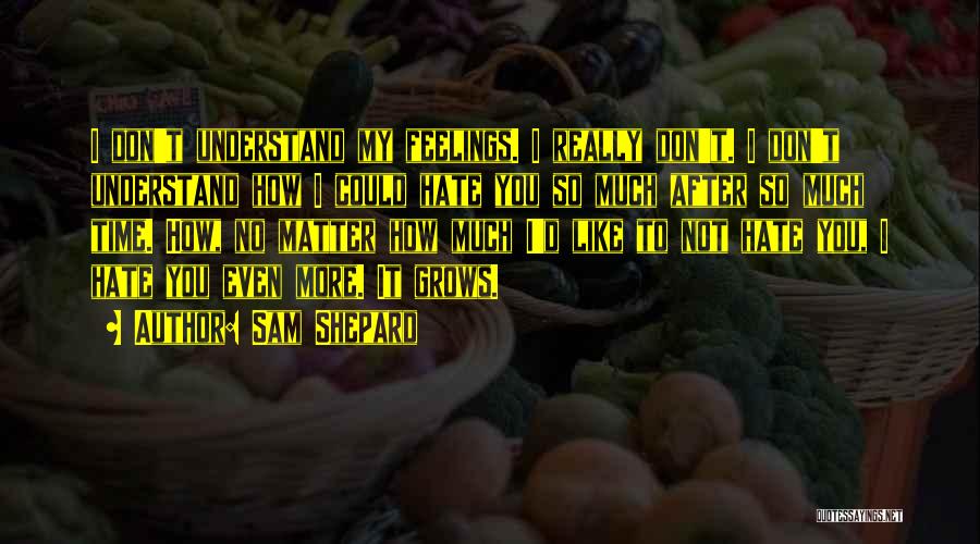 Hate How I Love You Quotes By Sam Shepard Hate How I Love You Quotes By Sam Shepard