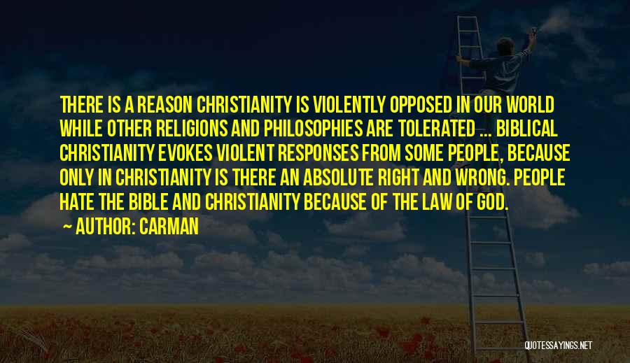 Hate In The Bible Quotes By Carman
