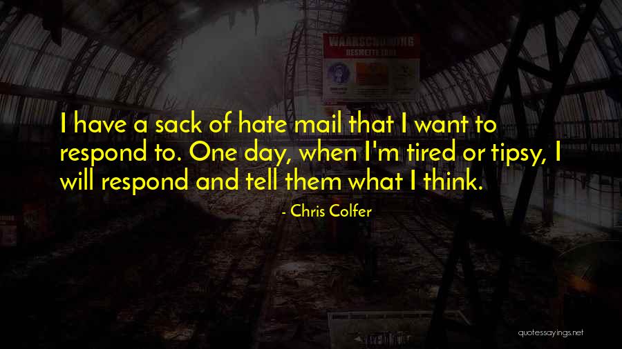 Hate Mail Quotes By Chris Colfer Hate Mail Quotes By Chris Colfer