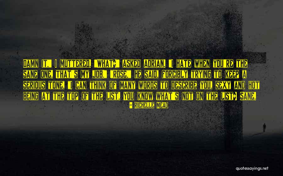 Hate My Job Quotes By Richelle Mead Hate My Job Quotes By Richelle Mead
