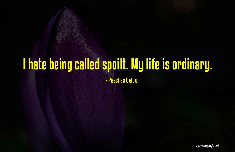 Hate My Life Quotes By Peaches Geldof Hate My Life Quotes By Peaches Geldof