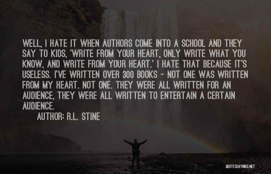 Hate My School Quotes By R.L. Stine